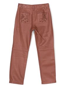 chloékids Chloé Kids Leren broek - Rood