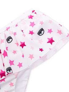 chiaraferragnikids Chiara Ferragni Kids Bikini met logoprint - Wit