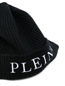 philipppleinjunior Philipp Plein Junior Muts met geborduurd logo - Zwart