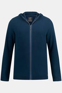 JP1880 Poloshirt Strickjacke Kapuze Strickmuster Zipper