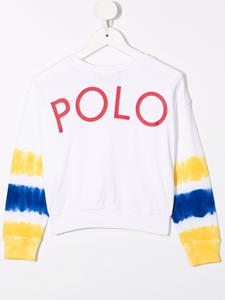 poloralphlaurenkids POLO RALPH LAUREN KIDS Sweater met tie-dye print - Wit