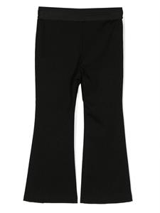 MSGM Kids Broek met elastische taille - Zwart