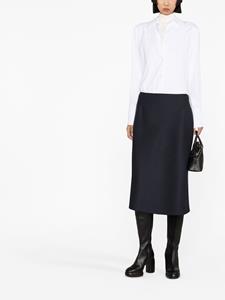 maisonmargiela Maison Margiela Twill midi-rok met A-lijn - Blauw