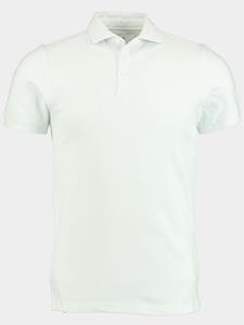 Bos Bright Blue Polo korte mouw arto polo fine pique 22108ar22bo/100 white