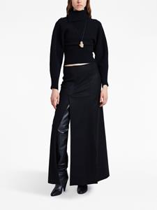 Proenza Schouler felted slit maxi skirt - Zwart