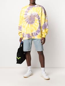 dailypaper Daily Paper x Newseum sweater met tie-dye print - Geel