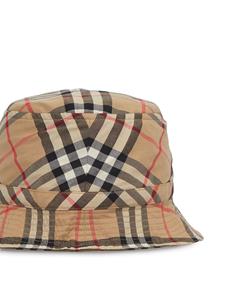 burberrykids Burberry Kids Vissershoed met vintage ruit - Bruin