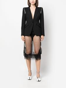 maisonmargiela Maison Margiela Décortiqué tulen midi-jurk - Zwart