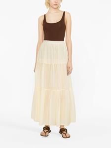 Manebi High waist plooirok - Geel