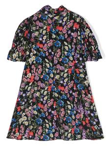 dolce&gabbanakids Dolce & Gabbana Kids Mini-jurk met bloemenprint - Zwart