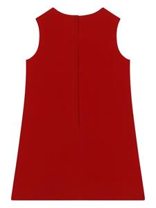 dolce&gabbanakids Dolce & Gabbana Kids Midi-jurk verfraaid met strik - Rood