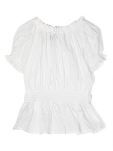 Ermanno Scervino Junior Blouse met ruches - Wit