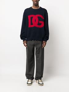 dolce&gabbana Dolce & Gabbana Intarsia trui - Blauw