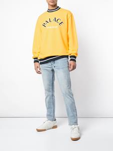 Palace Sweater met geborduurd logo - Geel