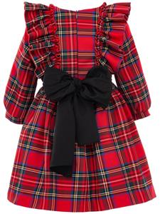Tulleen Geruite jurk - Rood
