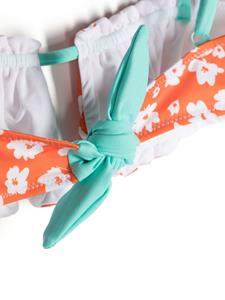 Bikini met bloemenprint - Oranje