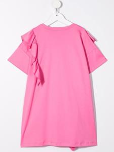 puccijunior PUCCI Junior T-shirtjurk met ruche - Roze