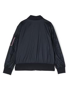 monclerenfant Moncler Enfant Bomberjack met logopatch - Blauw