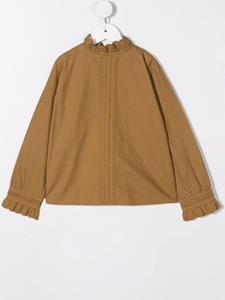 Blouse met ruches - Groen
