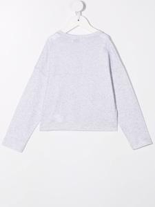 brunellocucinellikids Brunello Cucinelli Kids Sweater met logo - Grijs