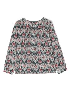 Bonpoint Shirt met barokprint - Groen