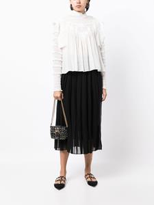 guccipre-owned Gucci Pre-Owned Gesmockte rok - Zwart