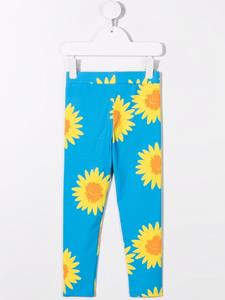 stellamccartneykids Stella McCartney Kids Legging met zonnebloemprint - Blauw