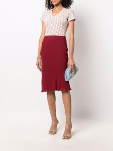 christiandiorpre-owned Christian Dior Pre-Owned 1990s high waist rok - Rood