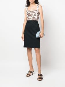dolce&gabbanapre-owned Dolce & Gabbana Pre-Owned 1990s high waist kokerrok - Zwart