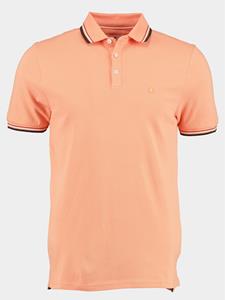 Bos Bright Blue Polo korte mouw roze jesse polo contrast collar 23108je24bo/750 salmon