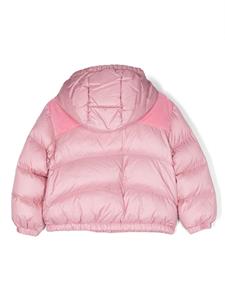 monclerenfant Moncler Enfant Isa donsjack met fluwelen vlak - Roze