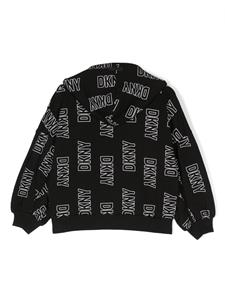 dknykids Dkny Kids Hoodie met logoprint - Zwart