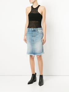 unravelproject UNRAVEL PROJECT stonewashed denim rok - Blauw
