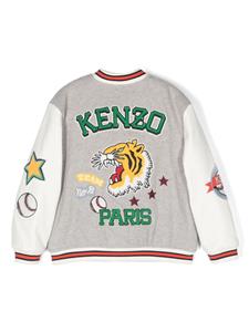 kenzokids Kenzo Kids Bomberjack met geborduurd logo - Grijs