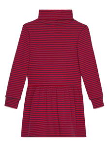 guccikids Gucci Kids Gestreepte jurk - Rood