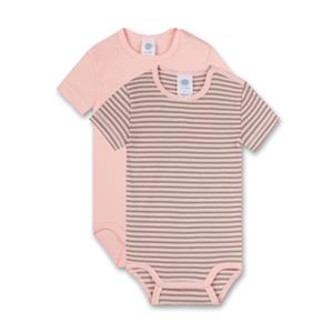 Sanetta Bodysuit Twin Pack Roze Gestreept