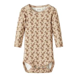 LIL ATELIER Lil'Atelier Lange Mouw Bodysuit Nbfgaya Warm Sand