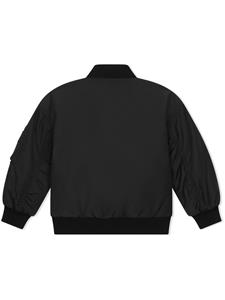 dolce&gabbanakids Dolce & Gabbana Kids Bomberjack met logo label - Zwart