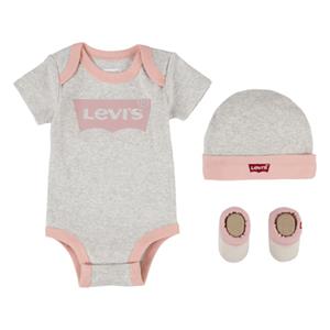 Levis Levi'sSet romper met pet en schoenen grijs