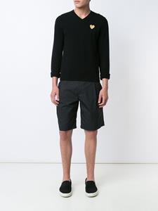 commedesgarçonsplay Comme Des Garçons Play embroidered heart jumper - Zwart