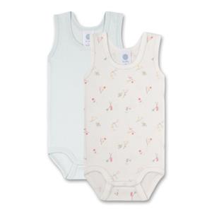 Sanetta Rompertje Twin Pack wit/lichtblauw