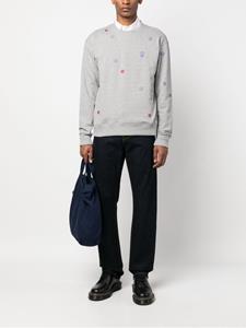 Kenzo Overhemd met geborduurde bloemen - Grijs