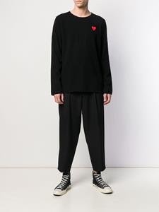 commedesgarçonsplay Comme Des Garçons Play Trui met logopatch - Zwart