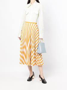 maisonmartinmargielapre-owned Maison Martin Margiela Pre-Owned 2018 gestreepte rok - Geel