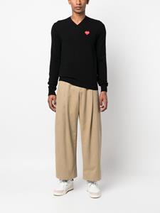 commedesgarçonsplay Comme Des Garçons Play Trui met V-hals - Zwart