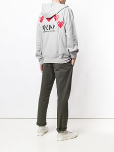 commedesgarçonsplay Comme Des Garçons Play zipped hooded jacket - Grijs