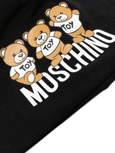 Moschino Kids Hoed met logoprint - Zwart