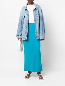 gianfrancoferrépre-owned Gianfranco Ferré Pre-Owned 1990s maxi-rok met zakdoek afwerking - Blauw