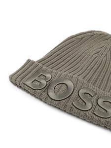 BOSS Kidswear Muts met geborduurd logo - Groen