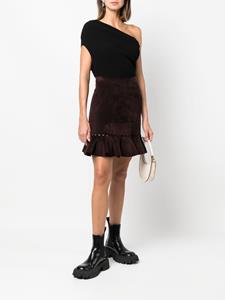 alaïapre-owned Alaïa Pre-Owned 2000s rok met ruches - Bruin